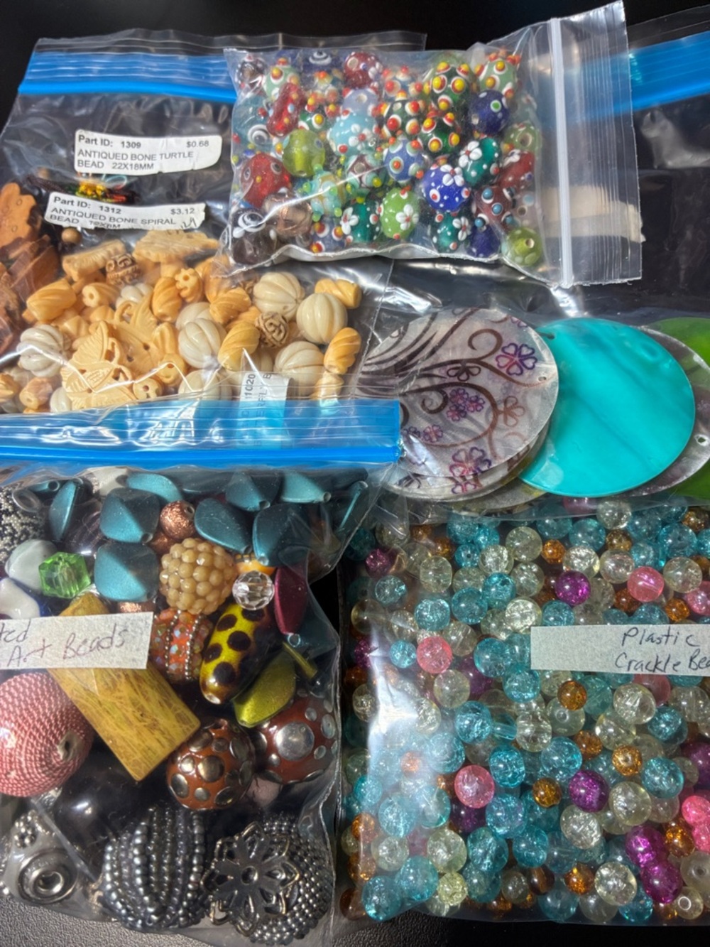 Assorted Craft Beads Mix - Multicolor